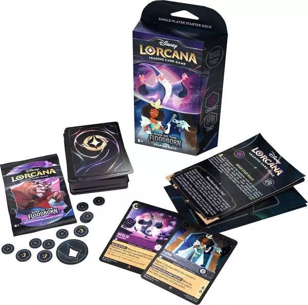 Ravensburger Disney Lorcana: Aufstieg der Flutgestalten - Starter Deck Amethyst und Stahl EN