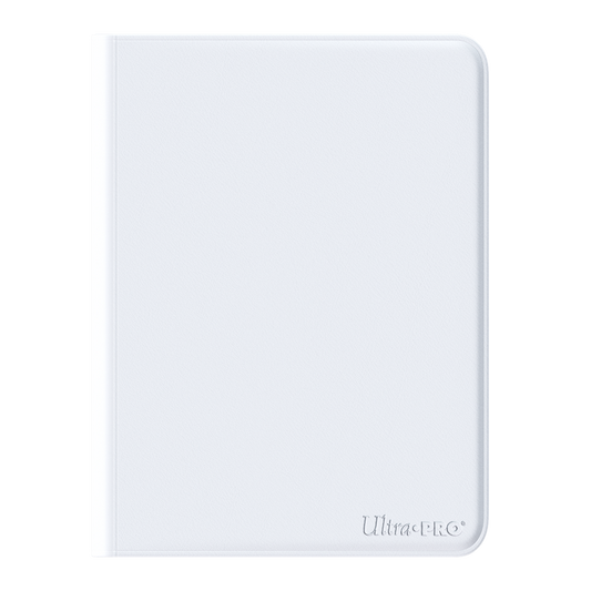 UP - VIVID 12-POCKET ZIPPERED PRO-BINDER: WHITE